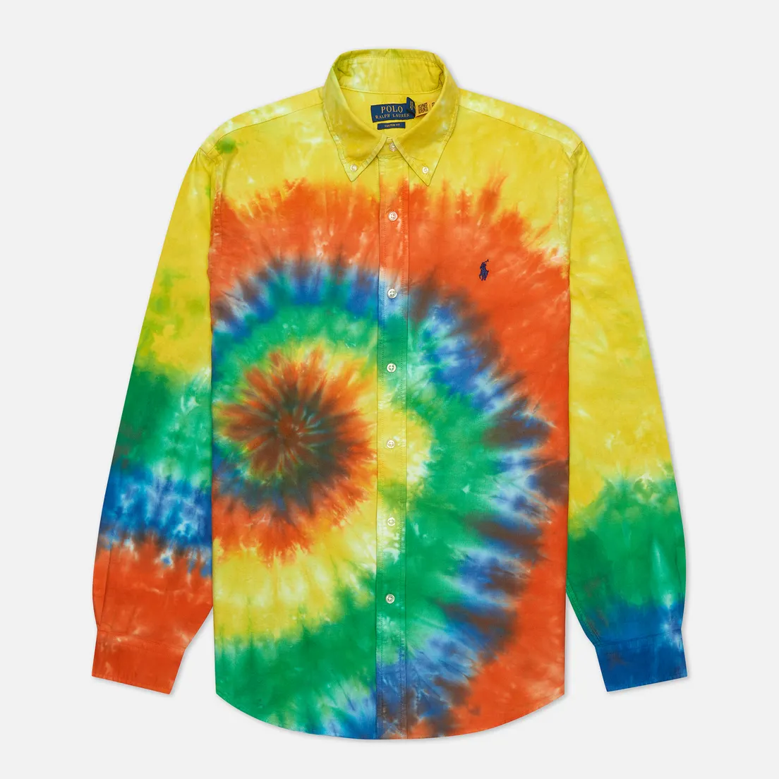 Polo Ralph Lauren Мужская рубашка Custom Fit Tie-Dye Oxford