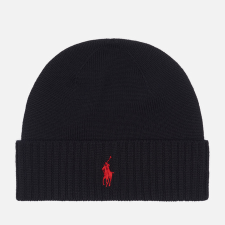  Шапка Polo Ralph Lauren Embroidered Logo Rib, цвет чёрный