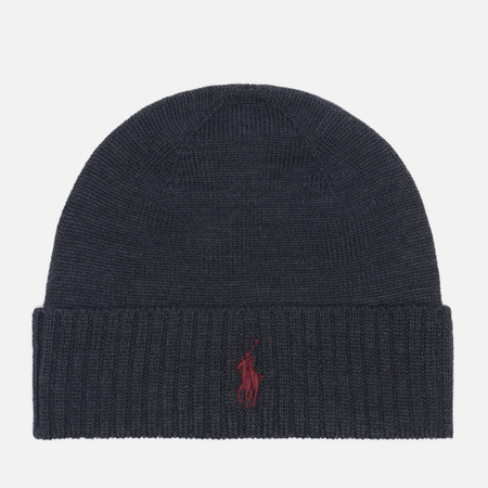   Brandshop Шапка Polo Ralph Lauren Embroidered Logo Rib, цвет серый