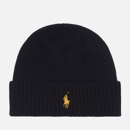   Brandshop Шапка Polo Ralph Lauren Embroidered Logo Rib, цвет чёрный