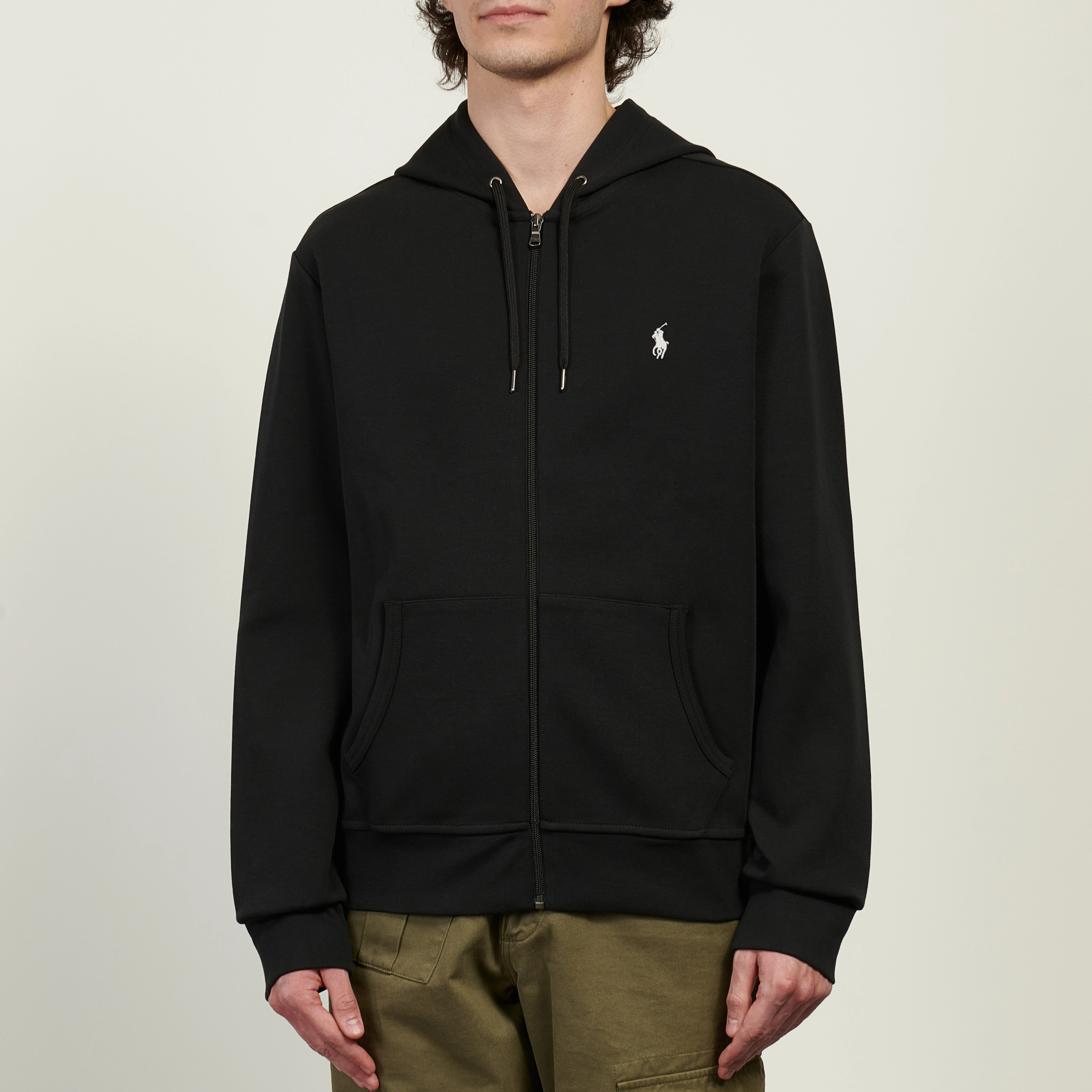 Polo by Ralph Lauren EMERSON ブラック XL Мужская толстовка Polo Ralph Lauren Double-Knit Full-Zip Hoodie