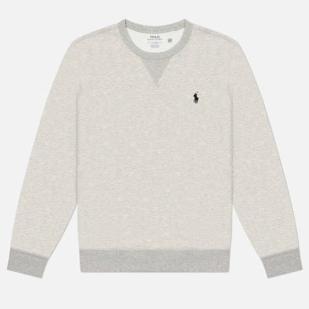 Мужская толстовка Polo Ralph Lauren Double-Knit Crew Neck, цвет серый, размер XXL