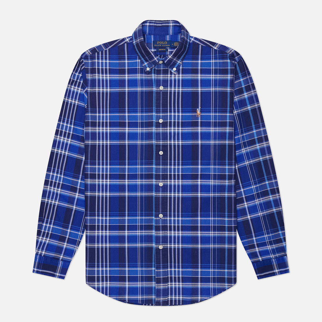 Polo Ralph Lauren Мужская рубашка Plaid Oxford Custom Fit