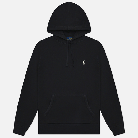 Мужская толстовка Polo Ralph Lauren Loopback Fleece Hoodie, цвет чёрный, размер L
