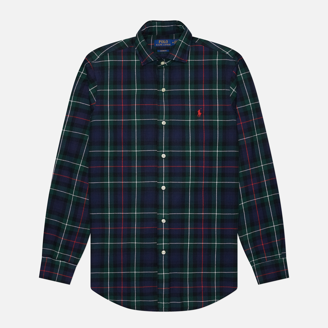 Polo Ralph Lauren Мужская рубашка Plaid Twill Custom Fit