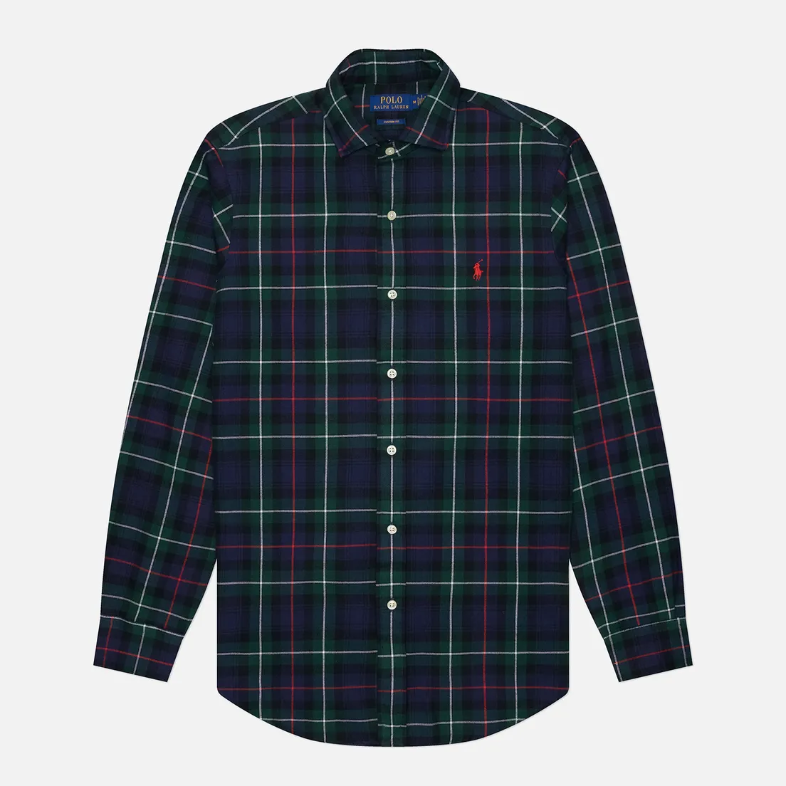 Polo Ralph Lauren Мужская рубашка Plaid Twill Custom Fit