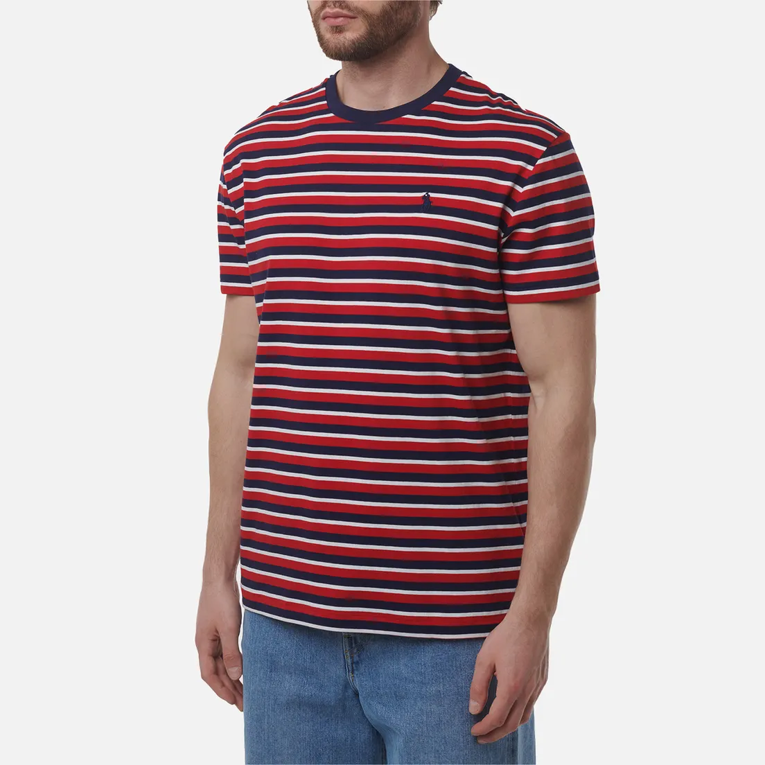 Polo Ralph Lauren Мужская футболка Embroidered Logo Stripe