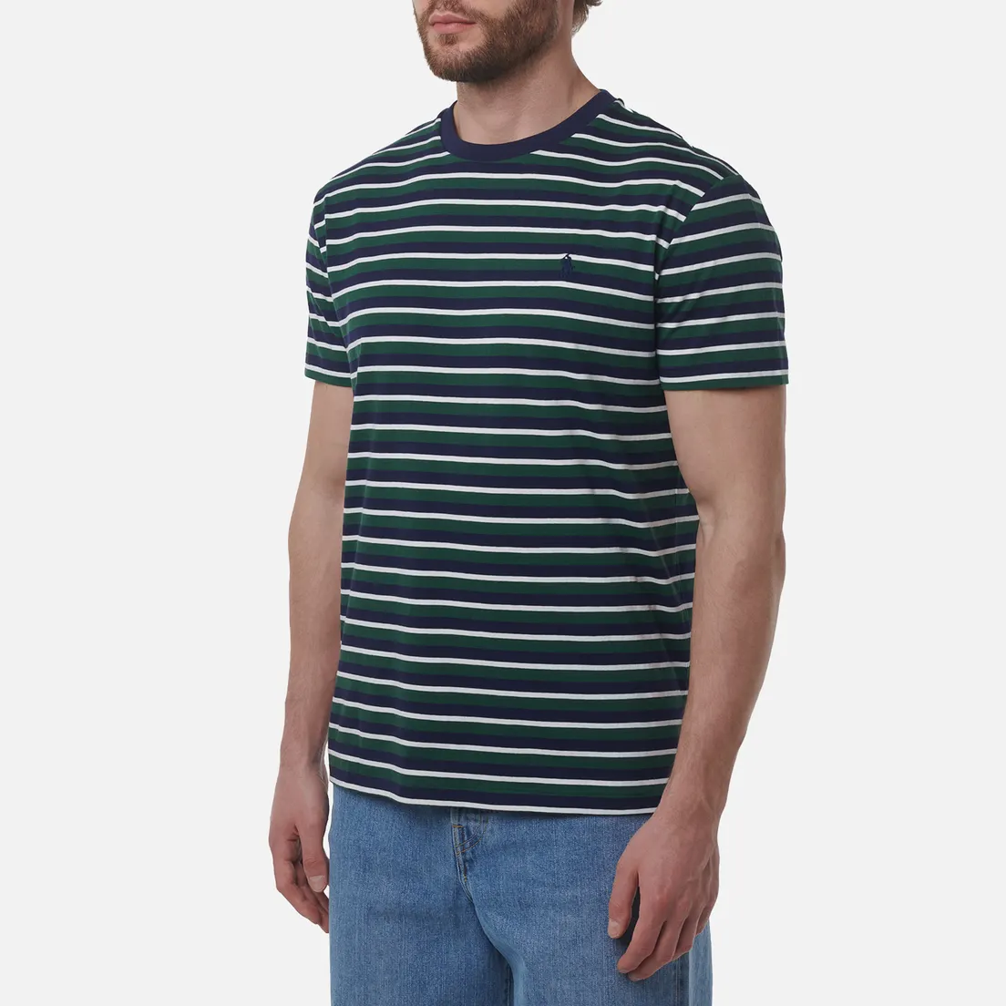 Polo Ralph Lauren Мужская футболка Embroidered Logo Stripe