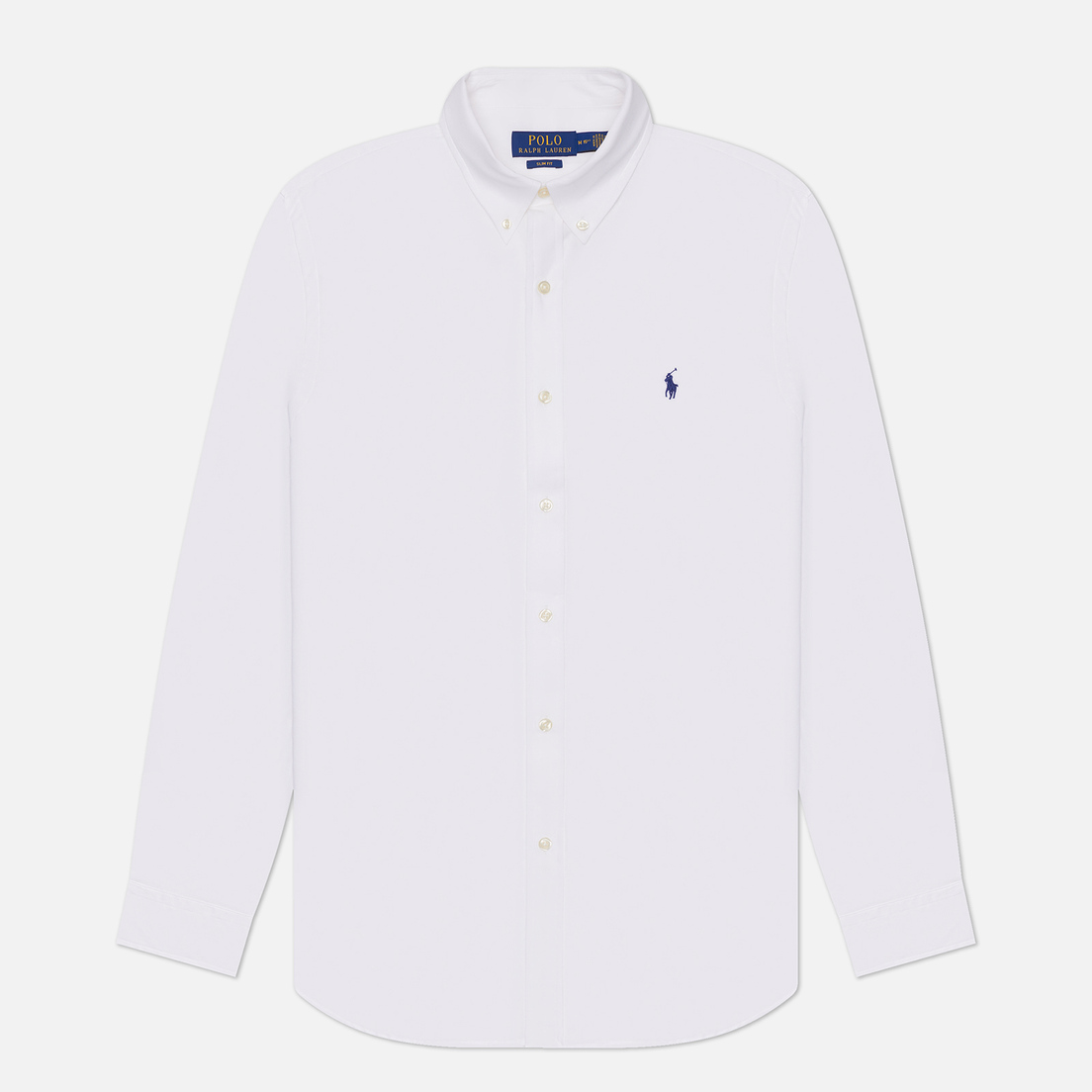 Polo Ralph Lauren Мужская рубашка Embroidered Logo Poplin Slim Fit