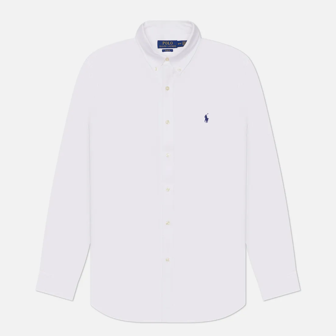 Polo Ralph Lauren Мужская рубашка Embroidered Logo Poplin Slim Fit