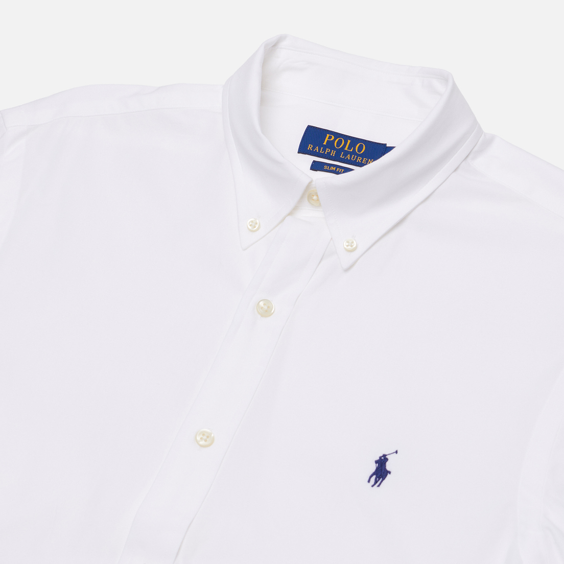 Polo Ralph Lauren Мужская рубашка Embroidered Logo Poplin Slim Fit