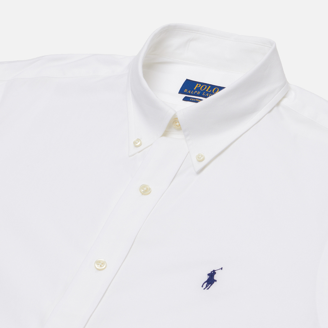 Polo Ralph Lauren Мужская рубашка Embroidered Logo Poplin Custom Fit