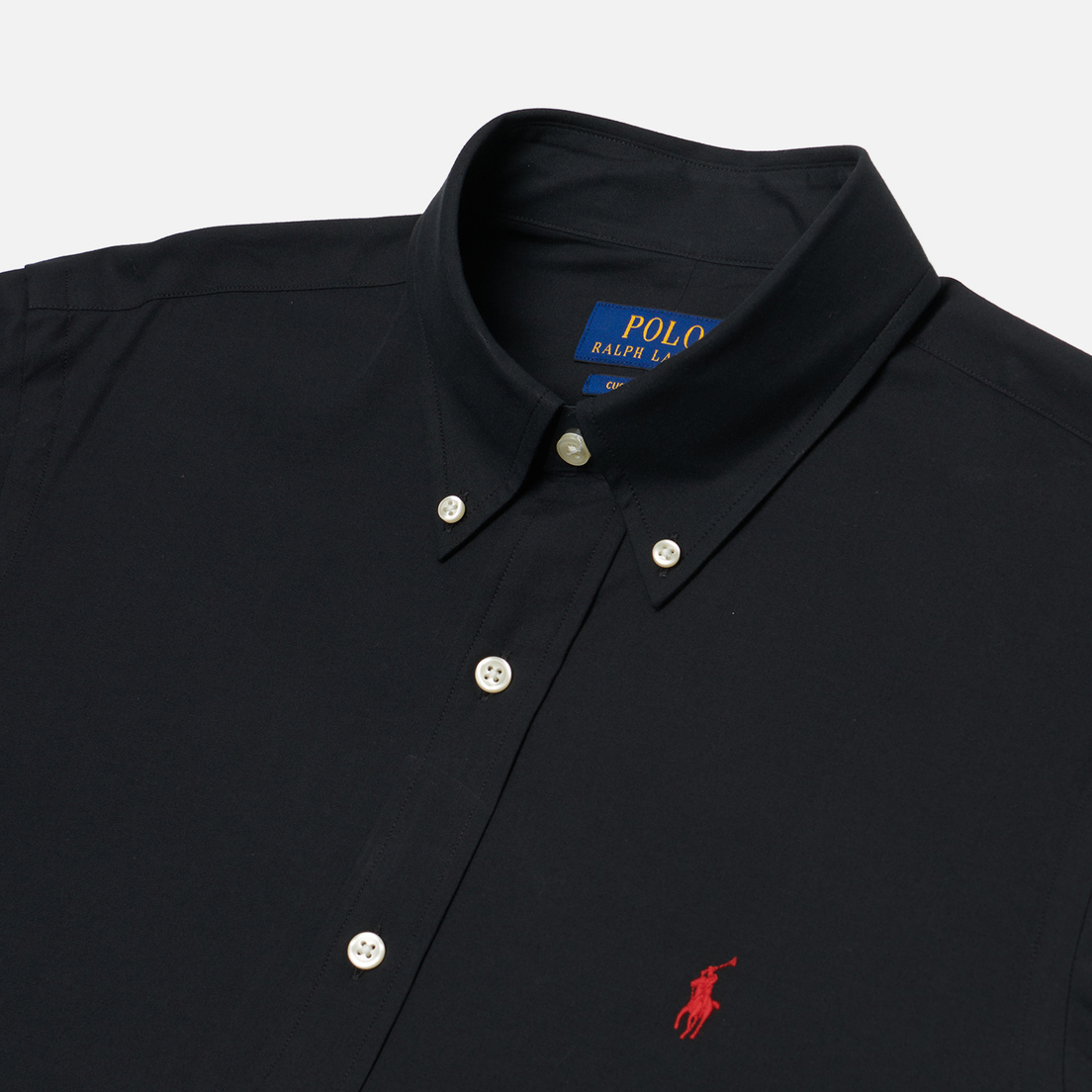 Polo Ralph Lauren Мужская рубашка Embroidered Logo Poplin Custom Fit