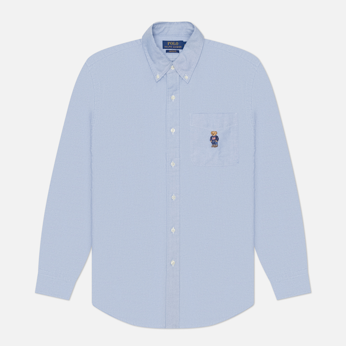 Polo Ralph Lauren Мужская рубашка Polo Bear Oxford Custom Fit