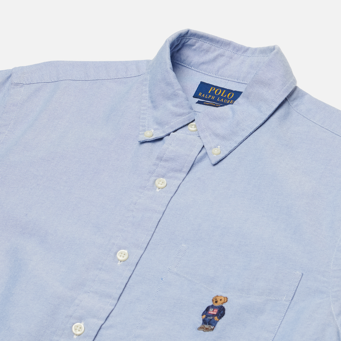 Polo Ralph Lauren Мужская рубашка Polo Bear Oxford Custom Fit
