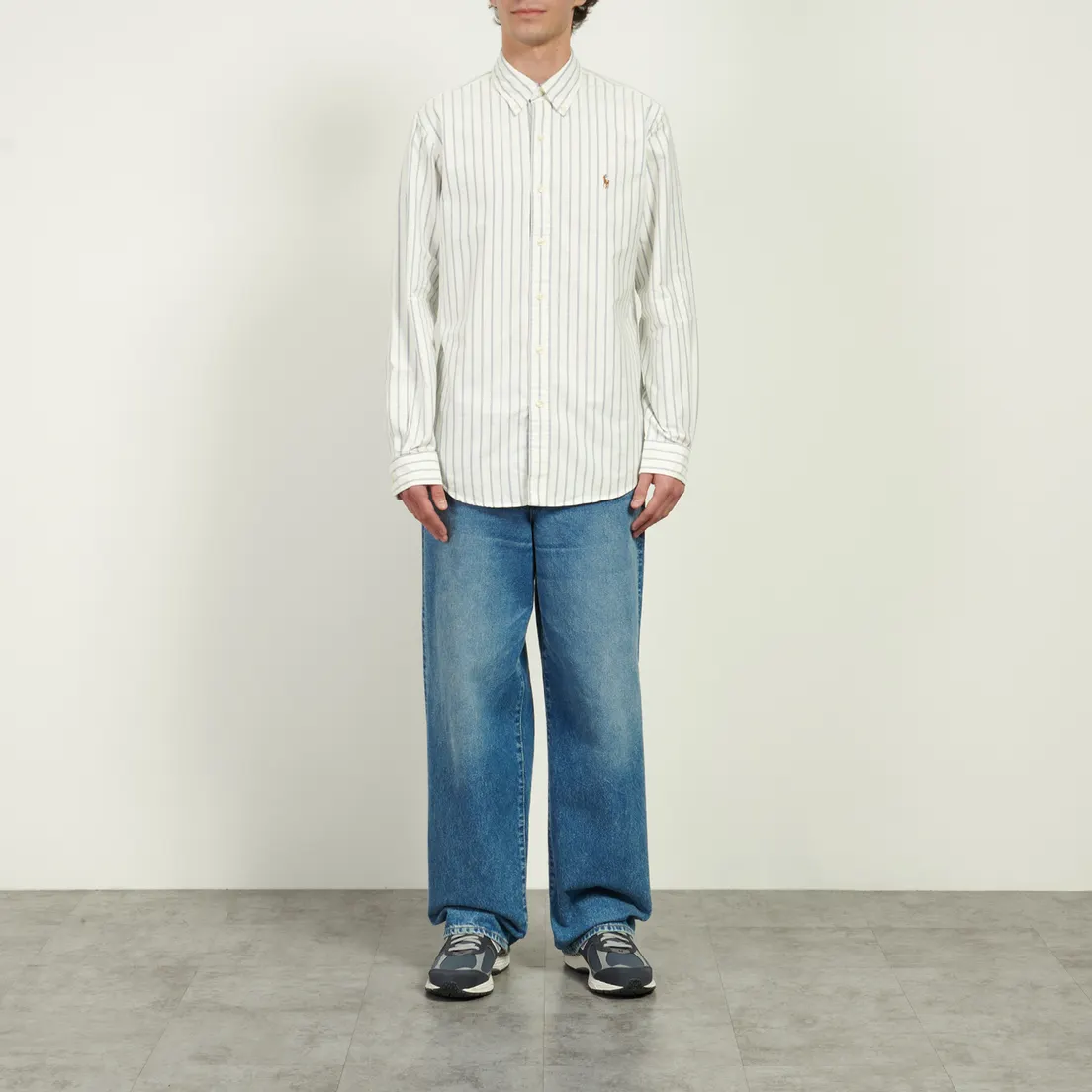 Polo Ralph Lauren Мужская рубашка Classic Oxford Striped Custom Fit