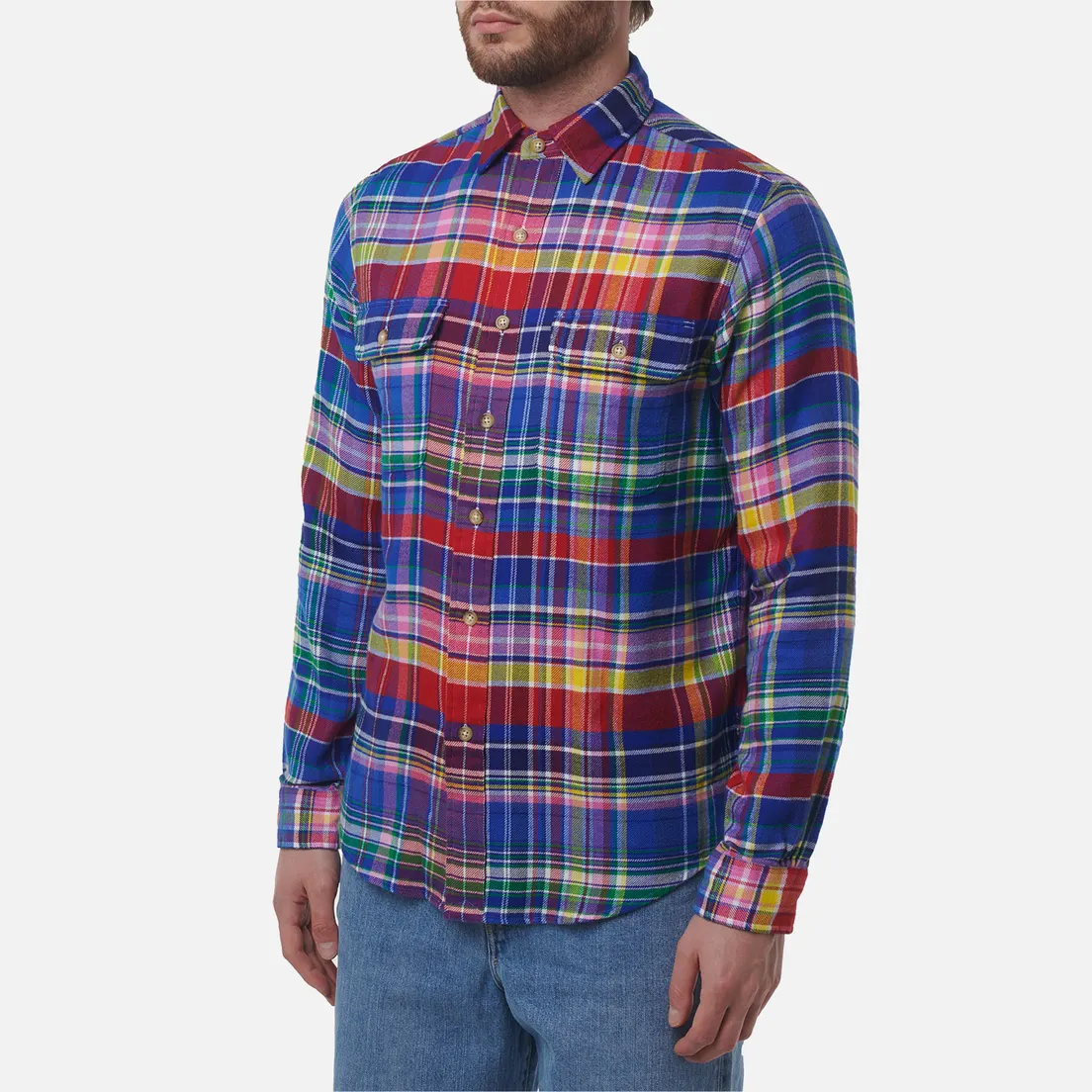 Polo Ralph Lauren Мужская рубашка Madras Classic Fit