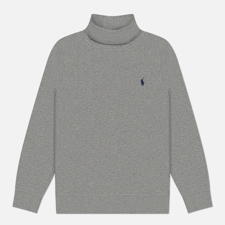 Мужская толстовка Polo Ralph Lauren Embroidered Pony Fleece Turtle Neck, цвет серый, размер XXL