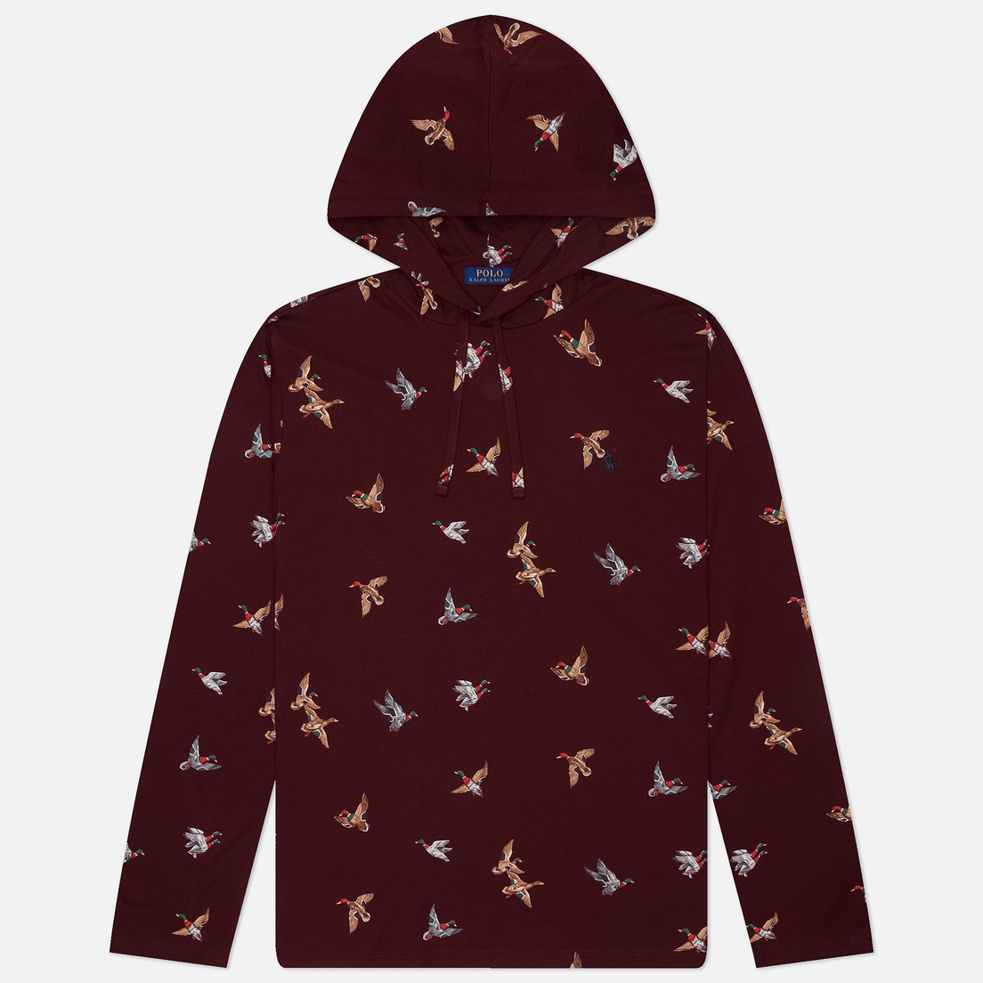 Polo Ralph Lauren Мужской лонгслив All Over Mallard Hoodie