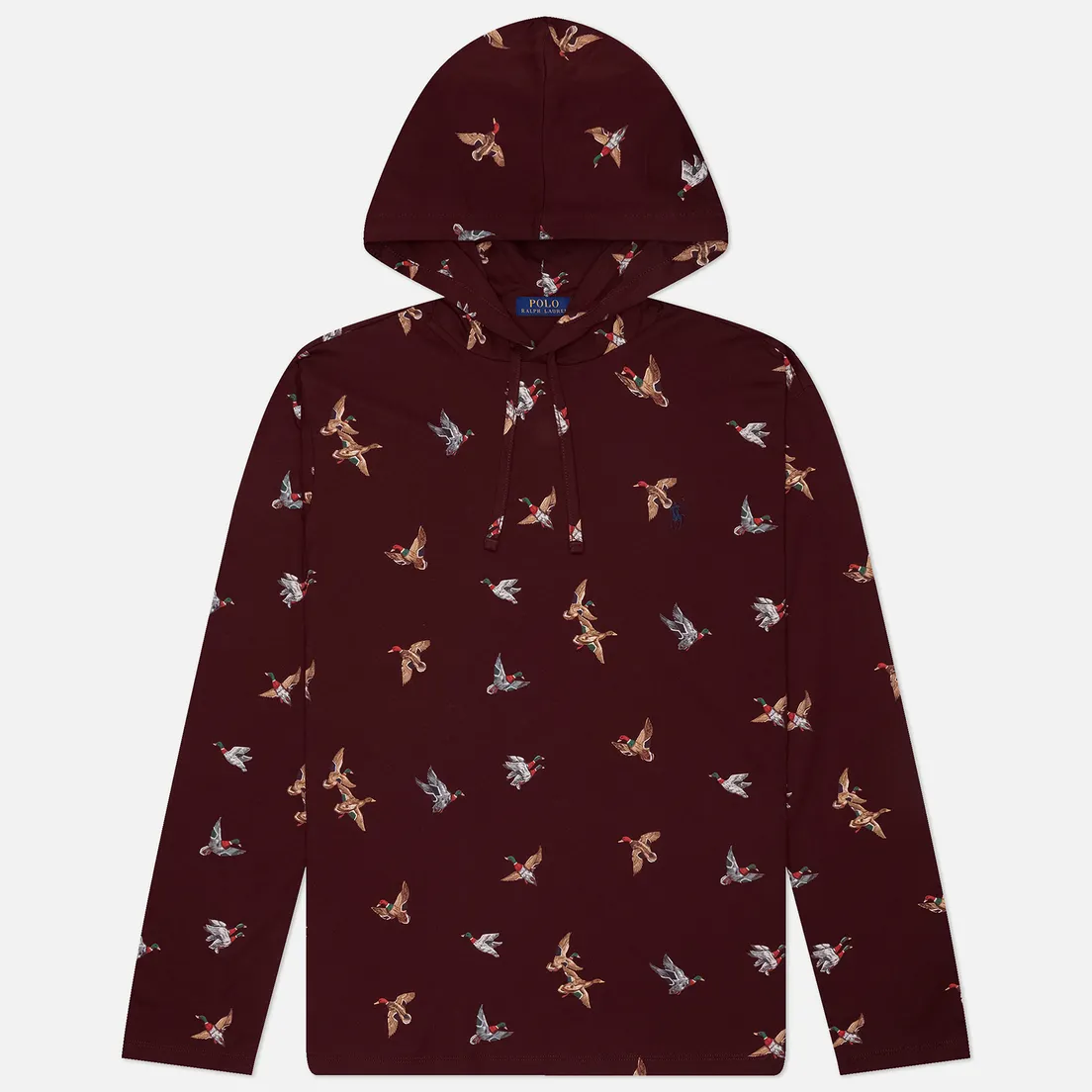 Polo Ralph Lauren Мужской лонгслив All Over Mallard Hoodie