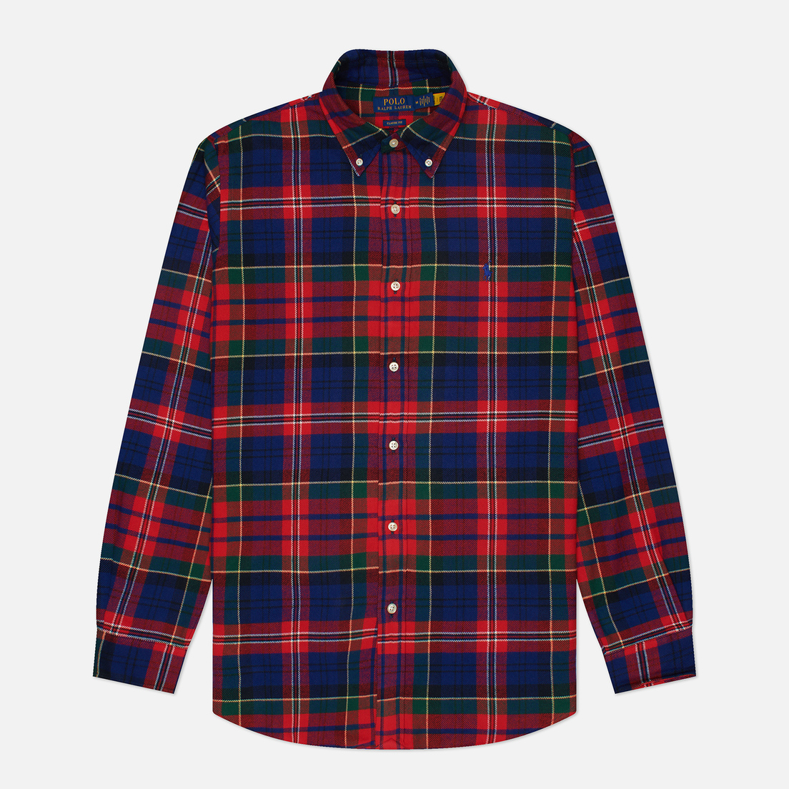 Polo Ralph Lauren Мужская рубашка Plaid Brushed Flannel Classic Fit
