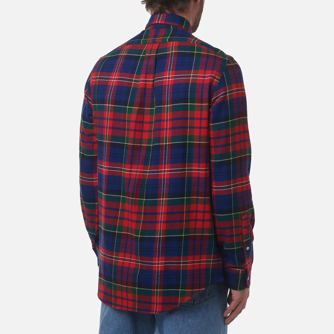 Polo Ralph Lauren Мужская рубашка Plaid Brushed Flannel Classic Fit