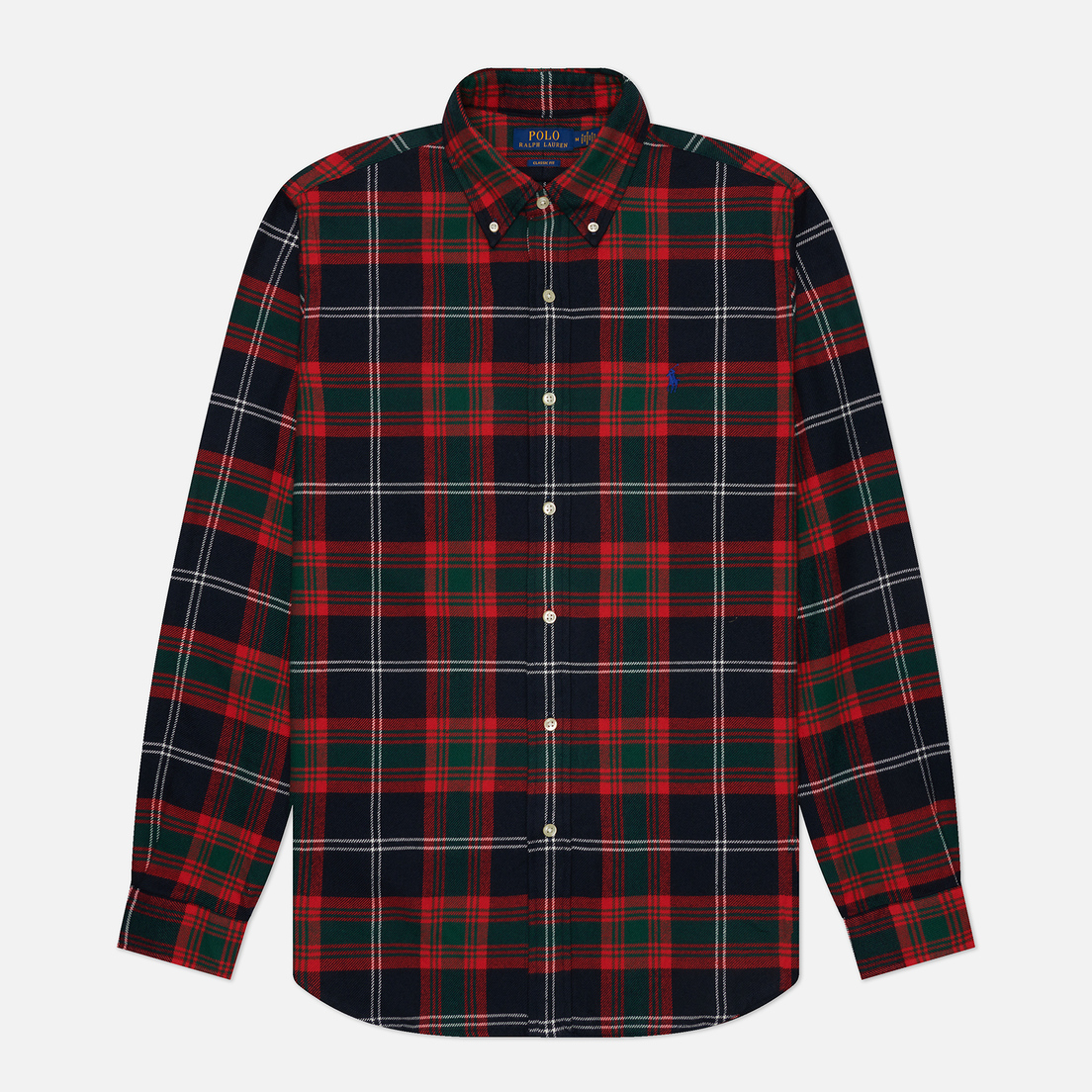 Polo Ralph Lauren Мужская рубашка Plaid Brushed Flannel Classic Fit