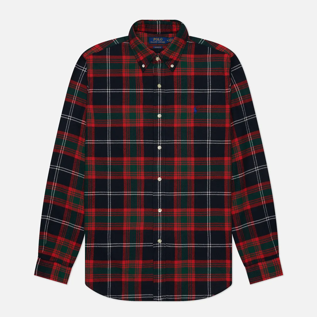 Polo Ralph Lauren Мужская рубашка Plaid Brushed Flannel Classic Fit