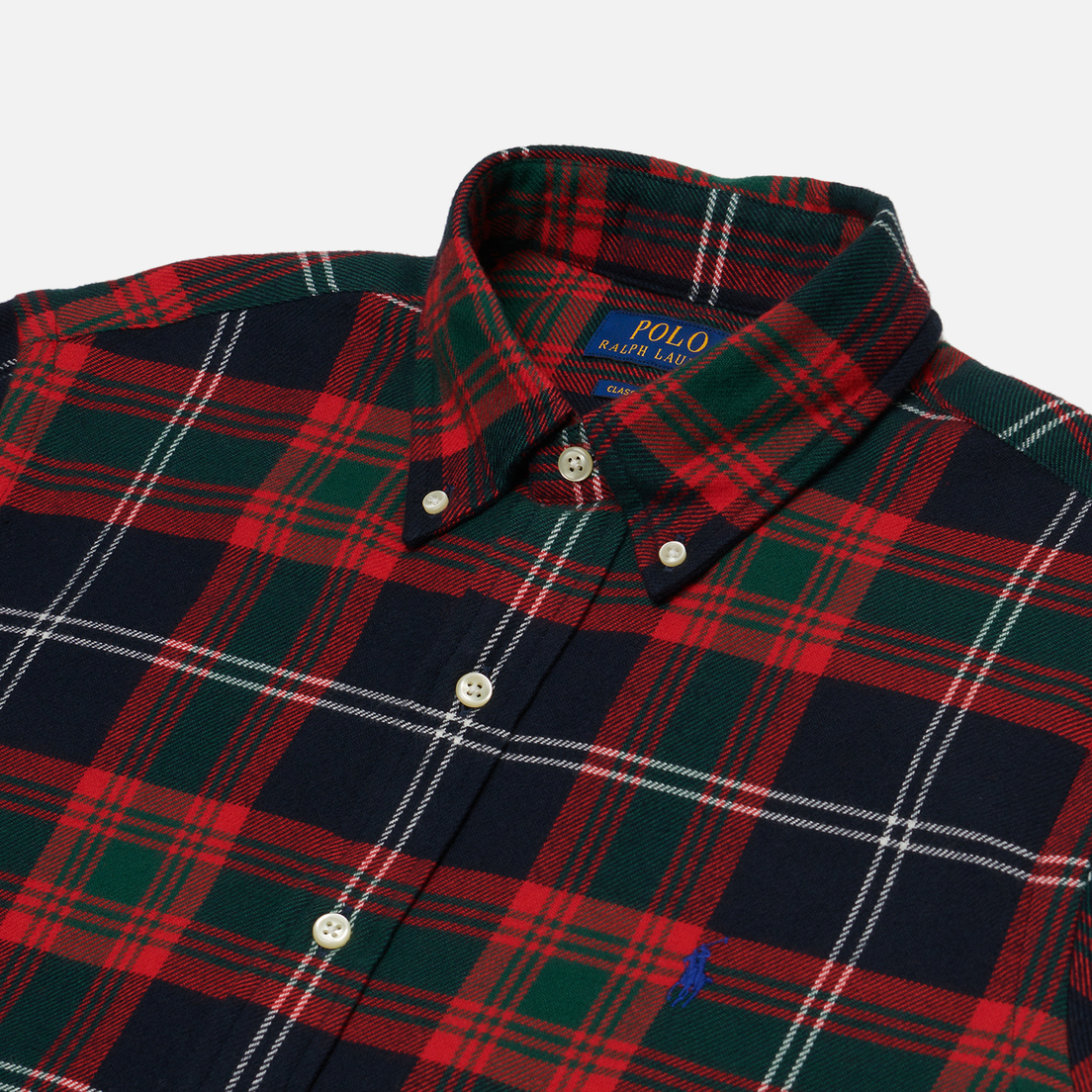 Polo Ralph Lauren Мужская рубашка Plaid Brushed Flannel Classic Fit