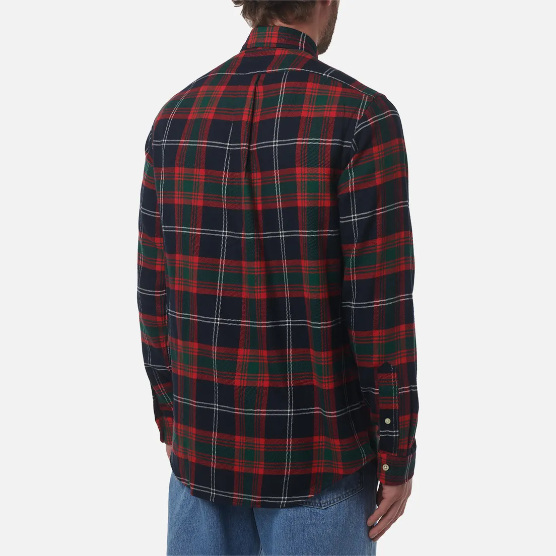 Polo Ralph Lauren Мужская рубашка Plaid Brushed Flannel Classic Fit
