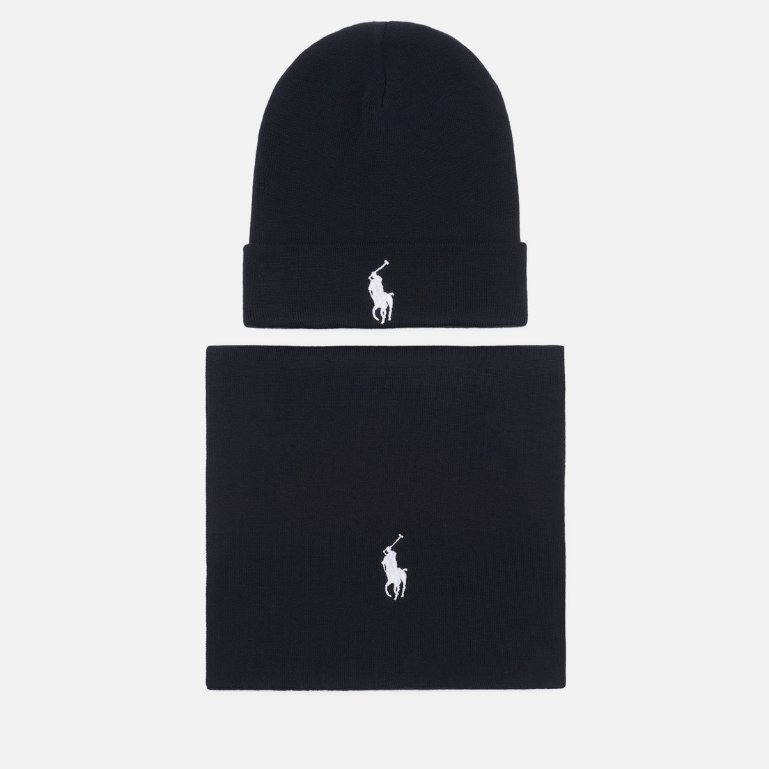 Polo Ralph Lauren Подарочный набор Embroidered Logo Beanie & Scarf