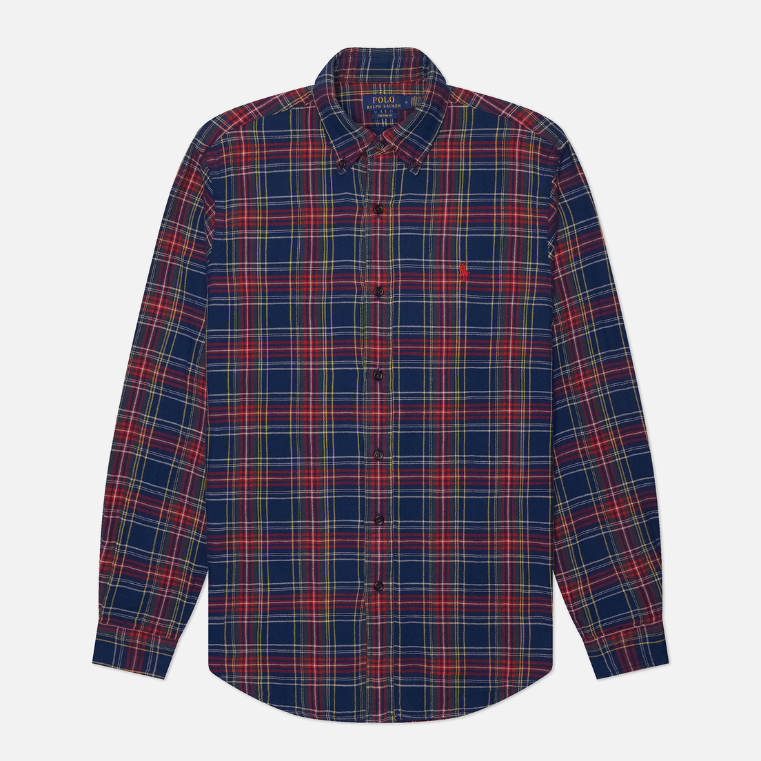 Polo Ralph Lauren Мужская рубашка Plaid Poplin Custom Fit