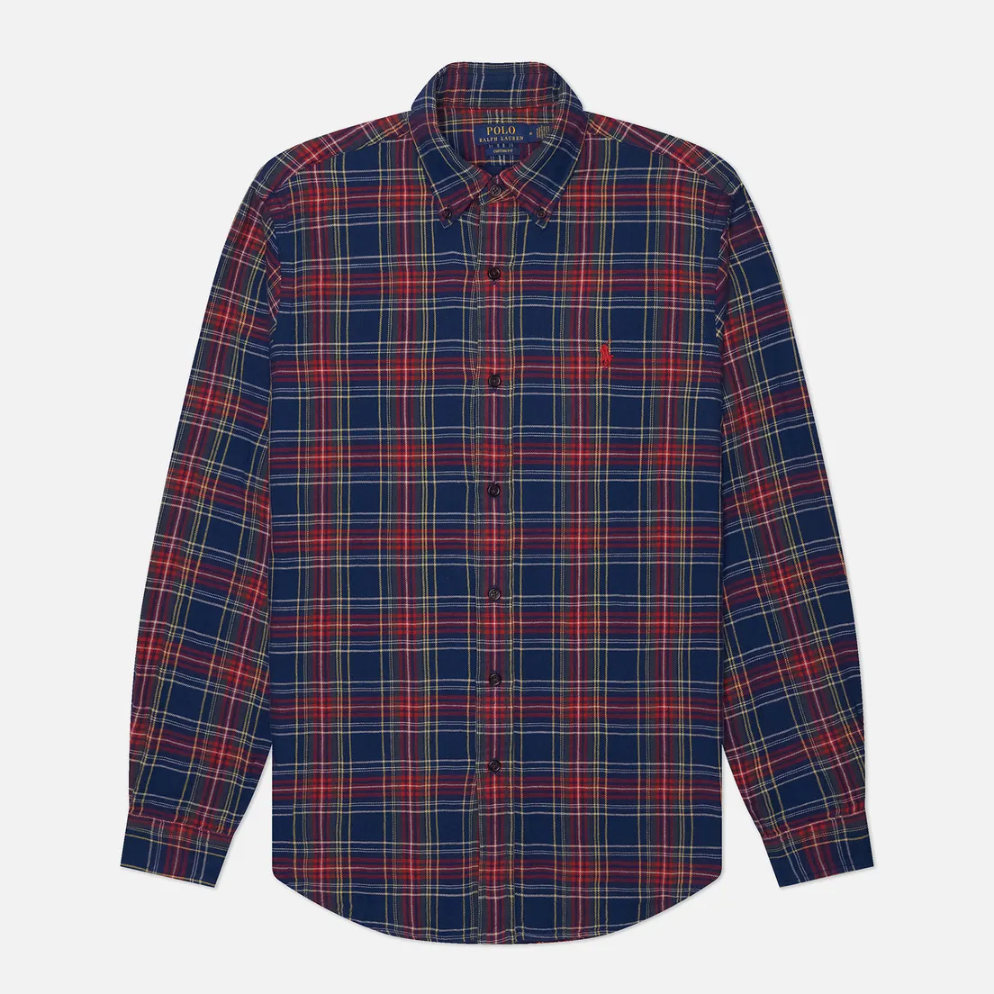 Polo Ralph Lauren Мужская рубашка Plaid Poplin Custom Fit