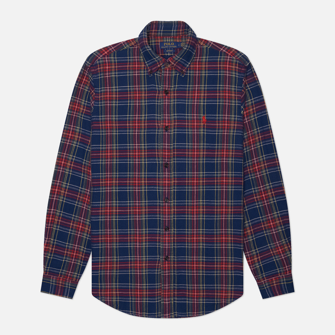 Мужская рубашка Polo Ralph Lauren Plaid Poplin Custom Fit