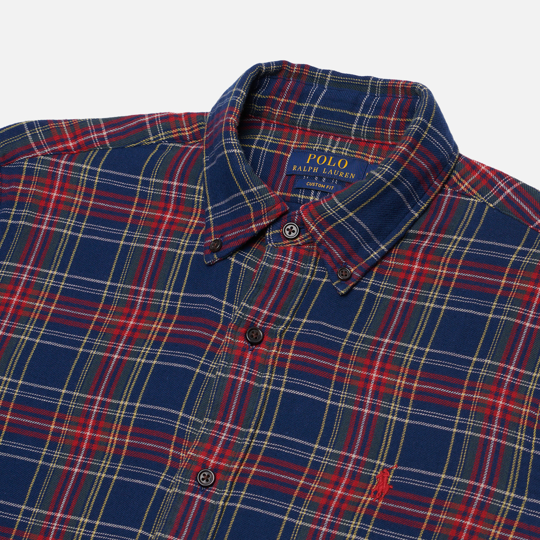 Polo Ralph Lauren Мужская рубашка Plaid Poplin Custom Fit