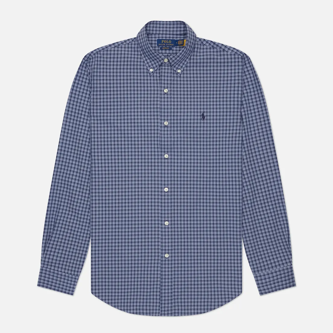 Polo Ralph Lauren Мужская рубашка Plaid Poplin Custom Fit