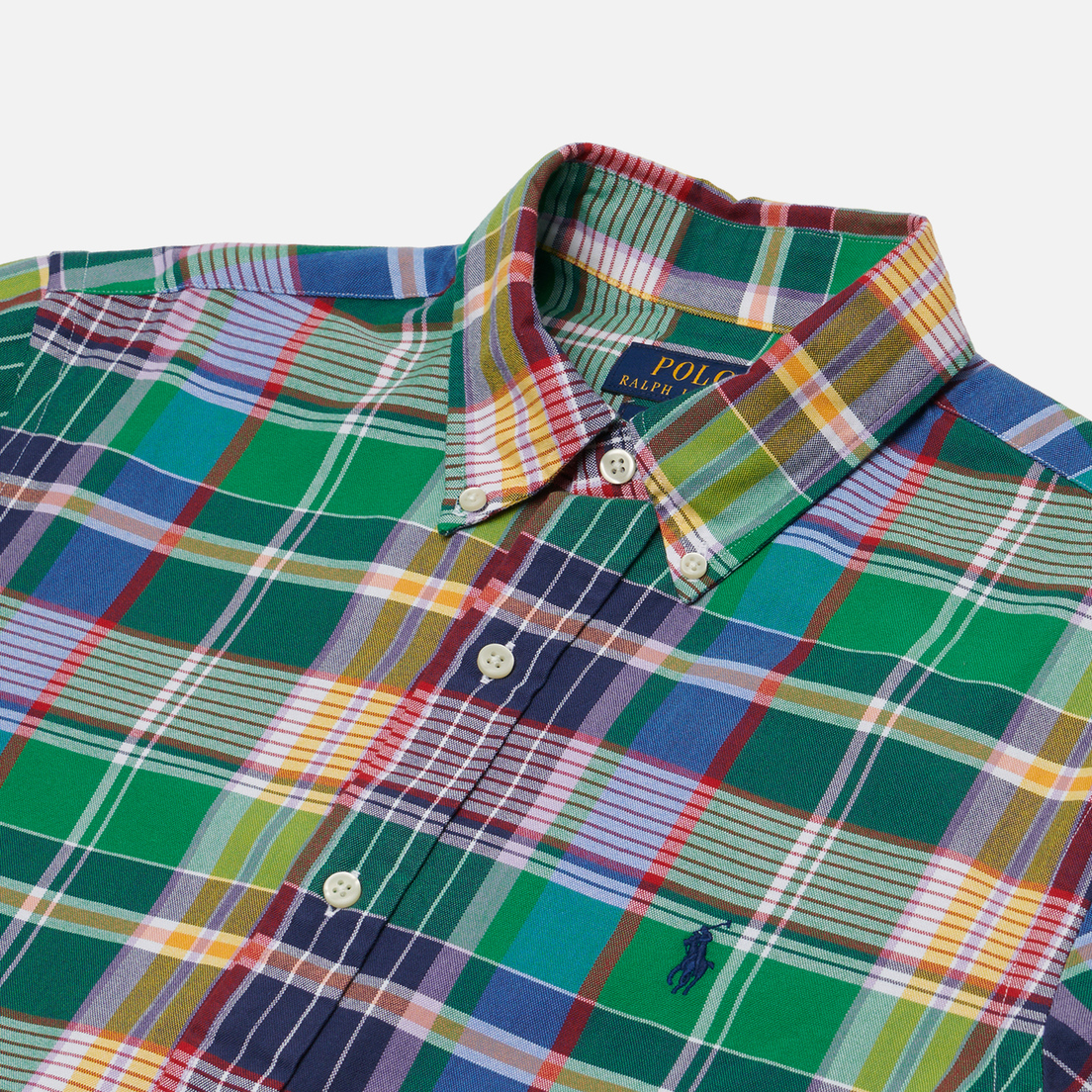 Polo Ralph Lauren Мужская рубашка Plaid Poplin Custom Fit