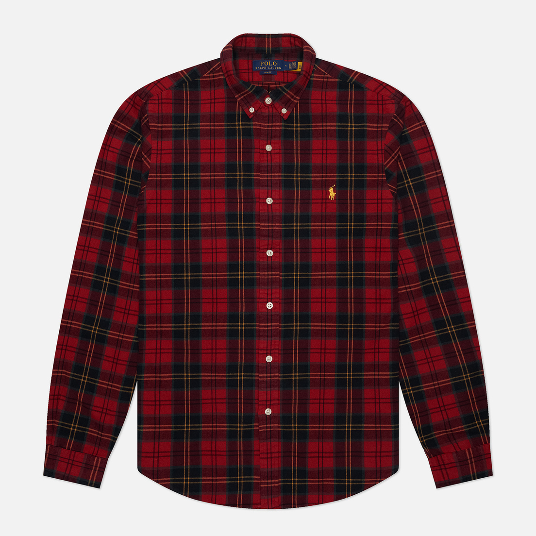 Polo Ralph Lauren Мужская рубашка Plaid Poplin Slim Fit