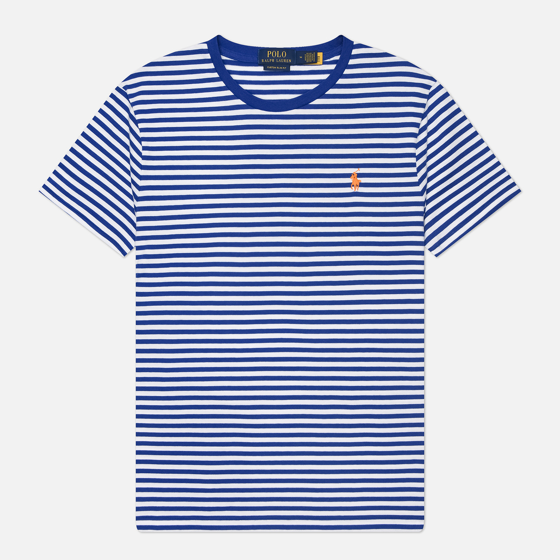Polo Ralph Lauren Мужская футболка Embroidered Logo Stripe Custom Slim