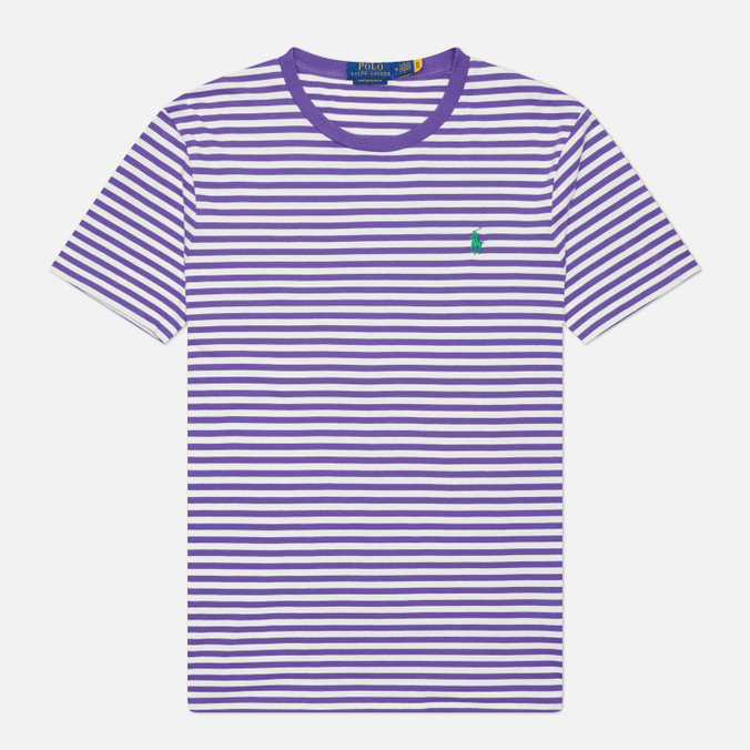 Мужская футболка Polo Ralph Lauren Embroidered Logo Stripe Custom Slim