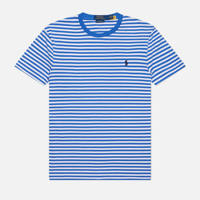 Мужская футболка Polo Ralph Lauren Embroidered Logo Stripe Custom Slim