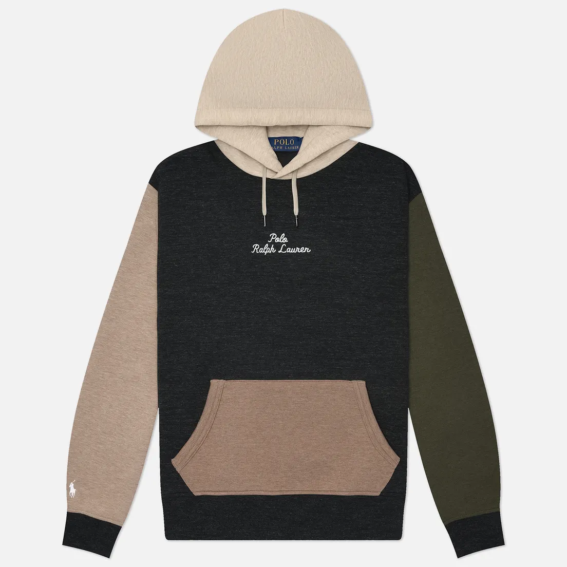Polo Ralph Lauren Мужская толстовка Logo Color-Blocked Double-Knit Hoodie