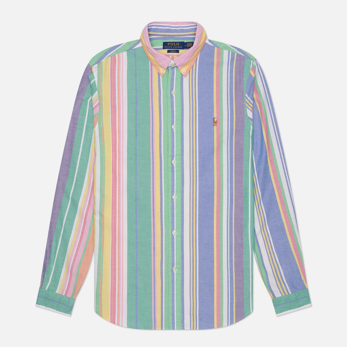 Polo Ralph Lauren Мужская рубашка Plaid Poplin Slim Fit