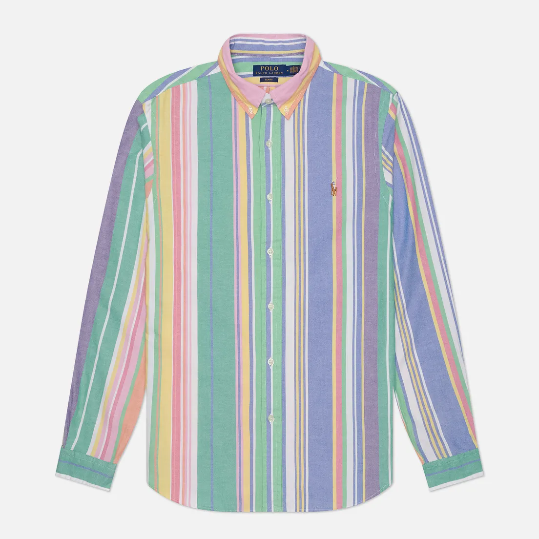 Polo Ralph Lauren Мужская рубашка Plaid Poplin Slim Fit