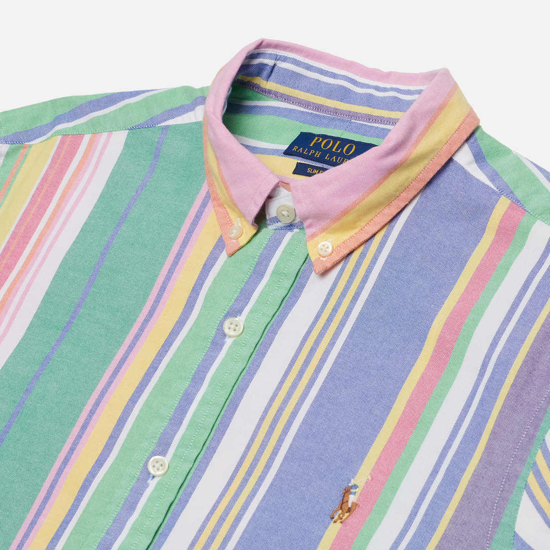 Polo Ralph Lauren Мужская рубашка Plaid Poplin Slim Fit