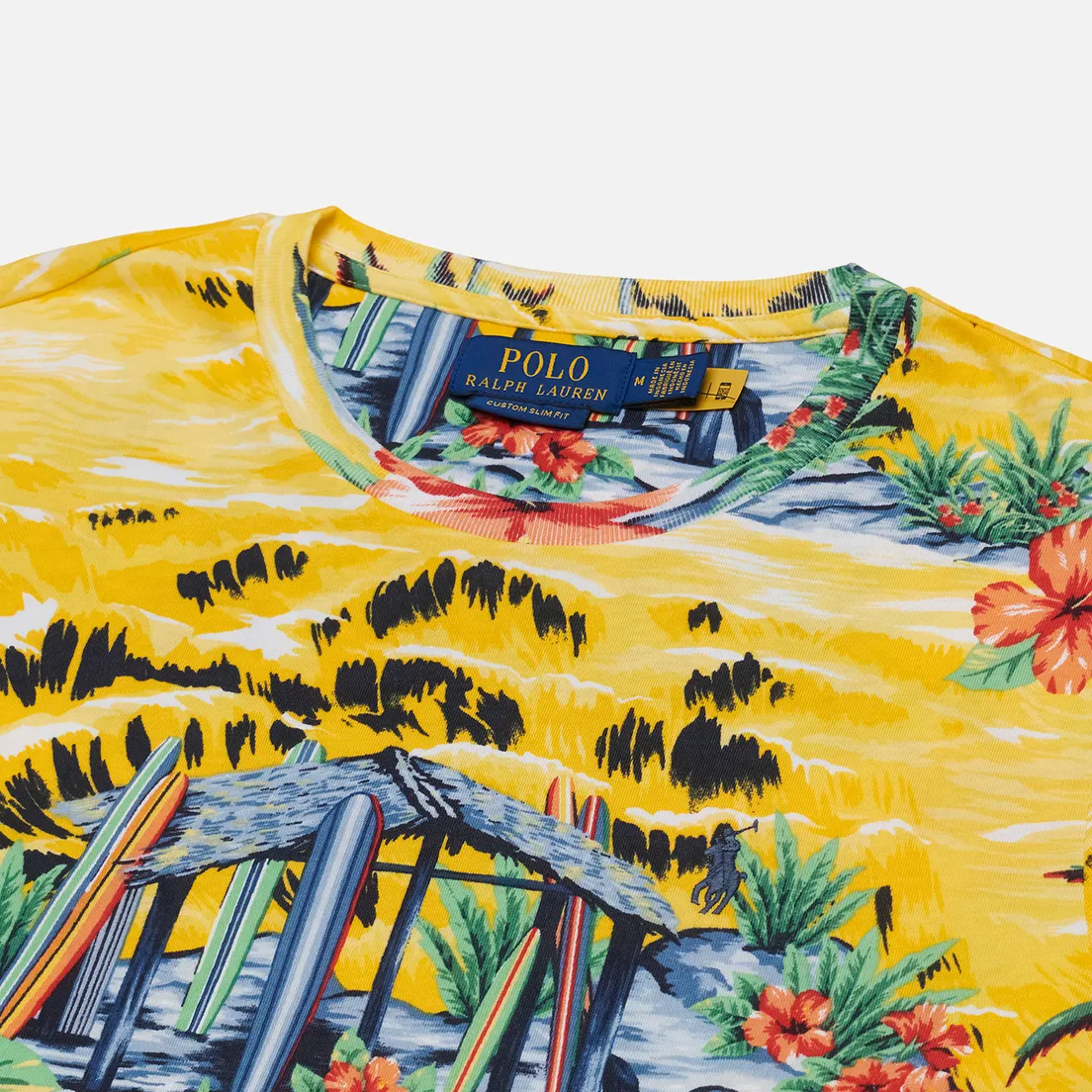 Polo Ralph Lauren Мужская футболка Custom Slim Fit Tropical Jersey