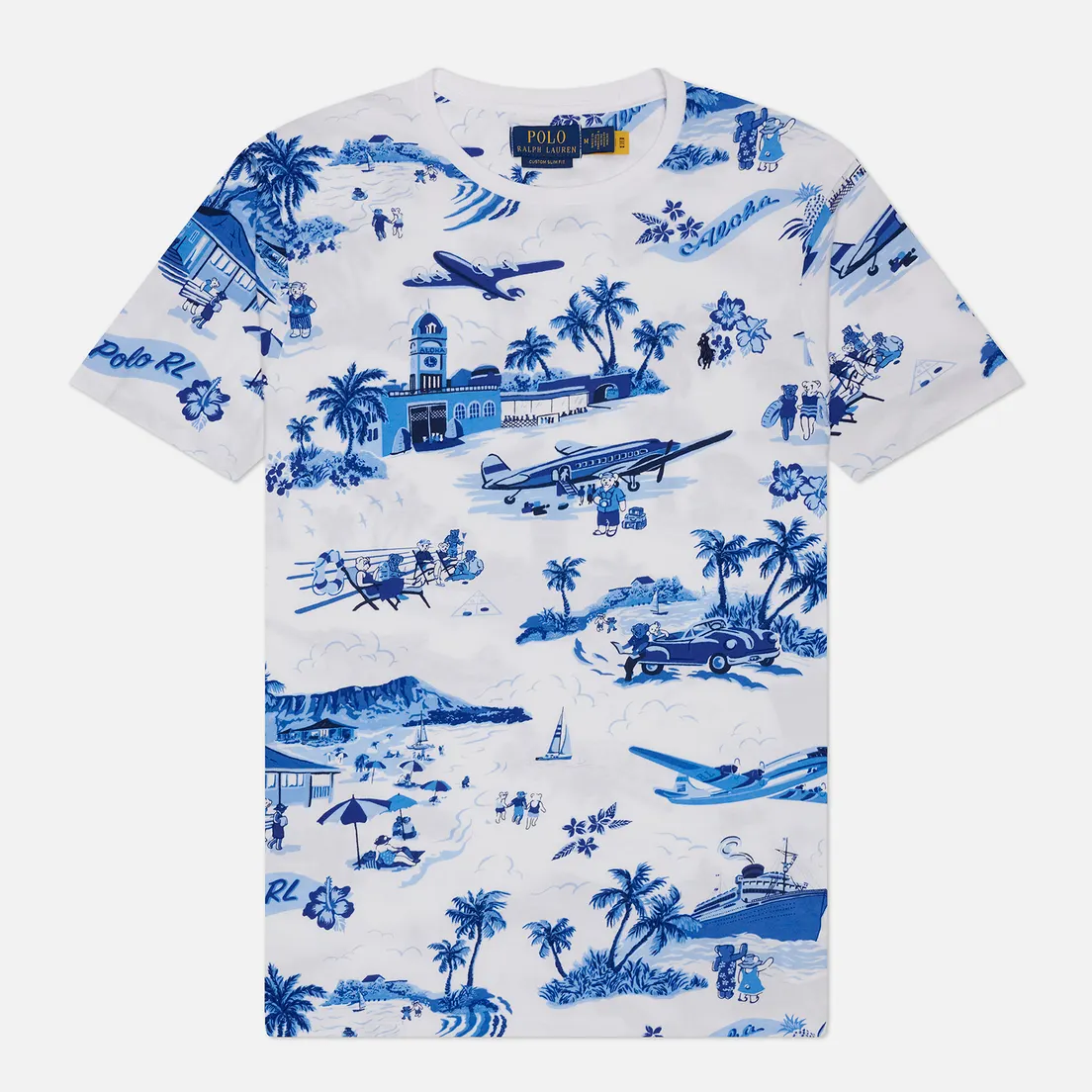 Polo Ralph Lauren Мужская футболка Custom Slim Fit Polo Bear Jersey
