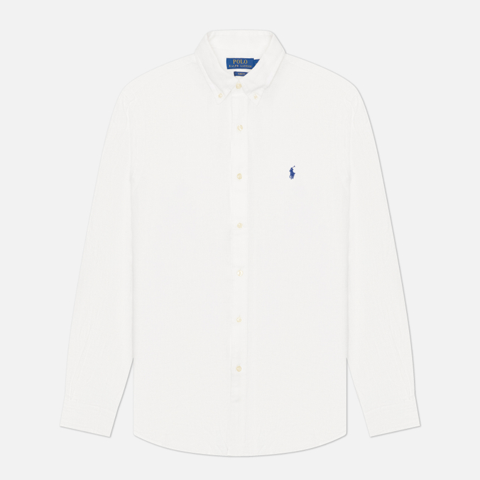 Мужская рубашка Polo Ralph Lauren Slim Fit Piece Dyed Linen