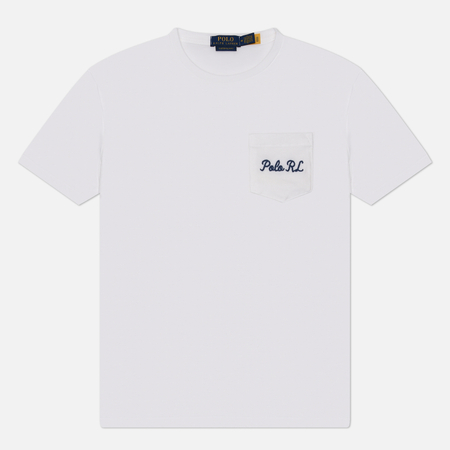 Мужская футболка Polo Ralph Lauren Classic Fit Polo Bear Jersey, цвет белый, размер M