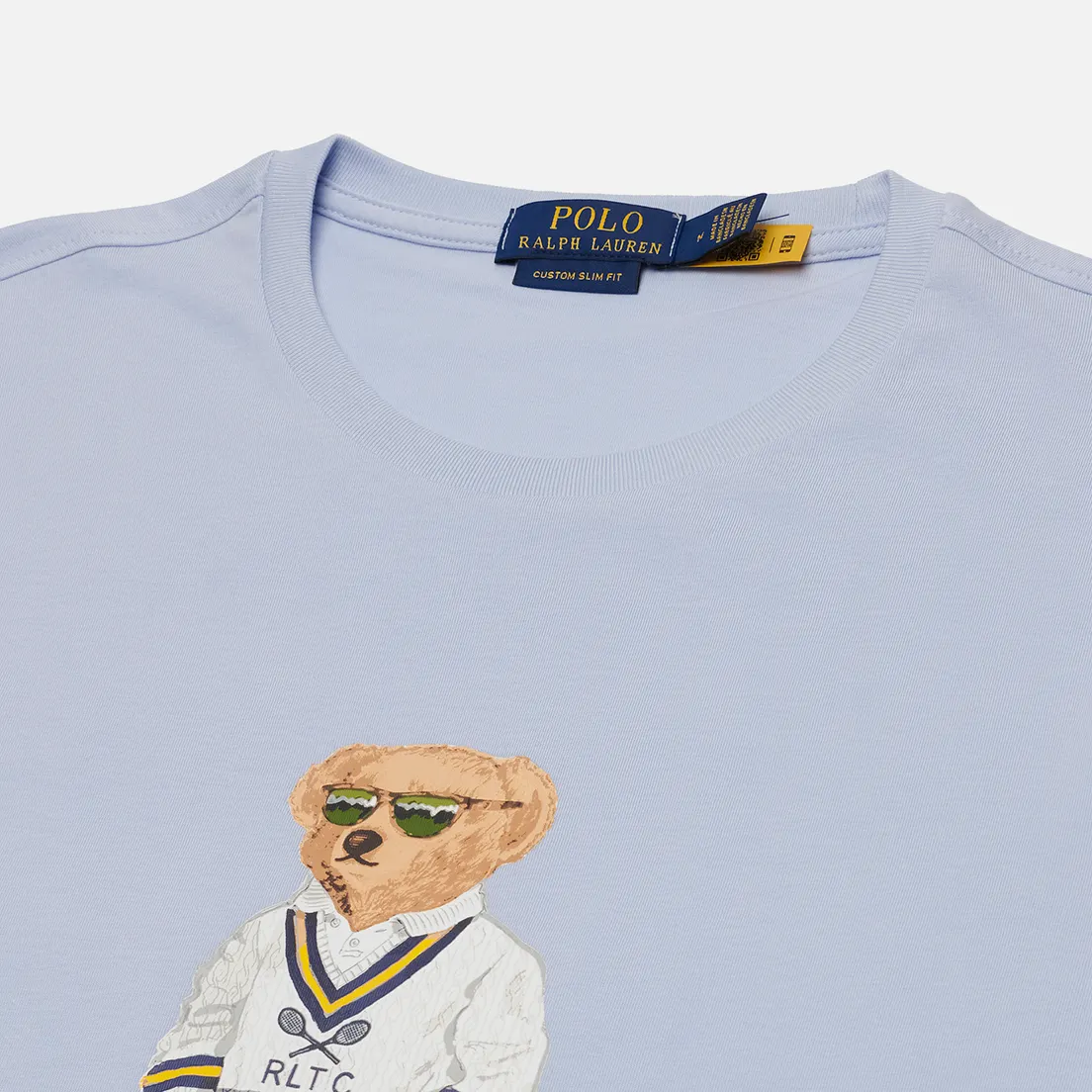 Polo Ralph Lauren Мужская футболка Custom Slim Fit Polo Bear Jersey